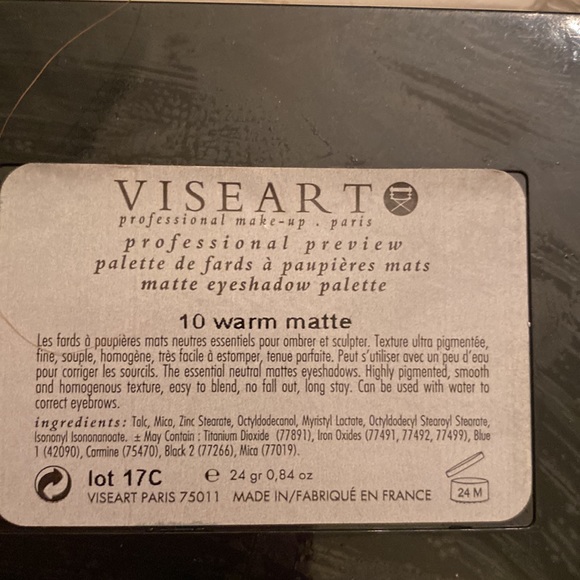 VISEART - warm matte eyeshadow palette - Picture 8 of 8